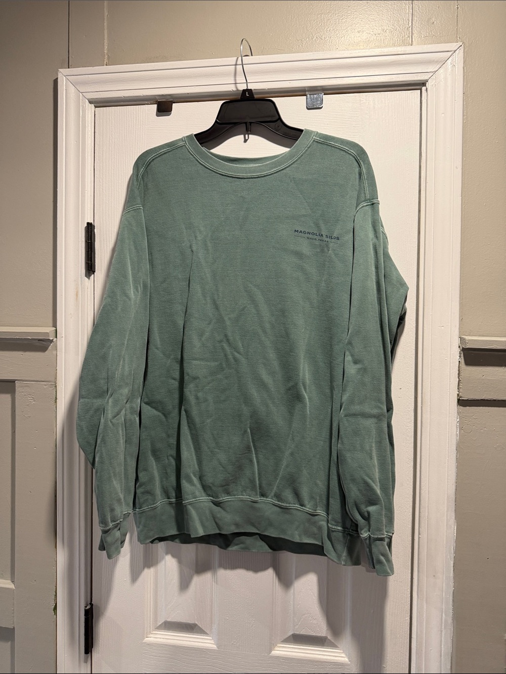 Magnolia Men's Crewneck Sweatshirt in Muted Sage Green